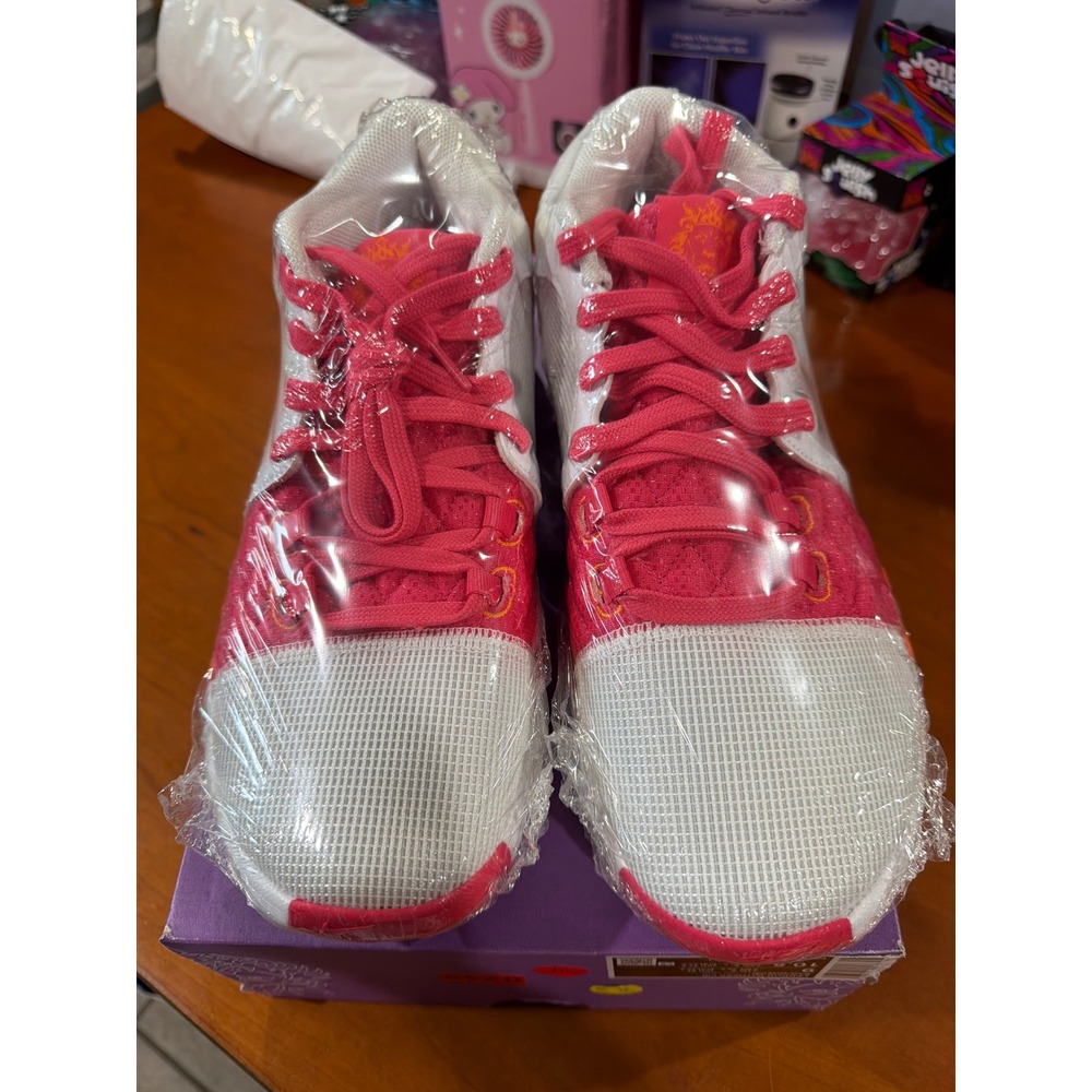 Nike LeBron Witness 7 White Pink Orange Basketball Shoes DM1123-101 Mens
